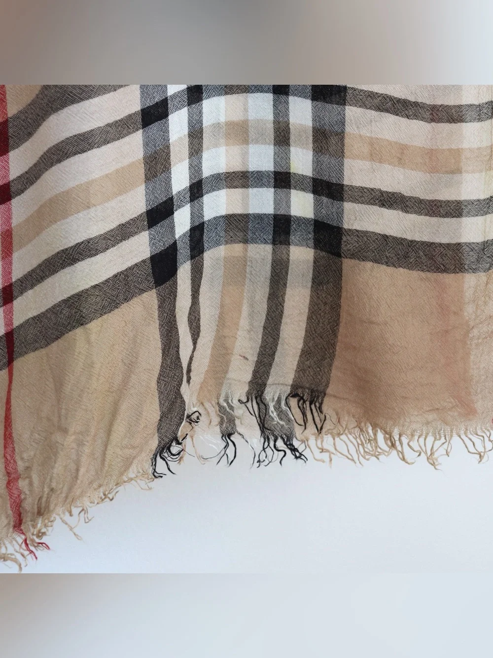 Burberry - Vintage Silk Chiffon Classic Scarf